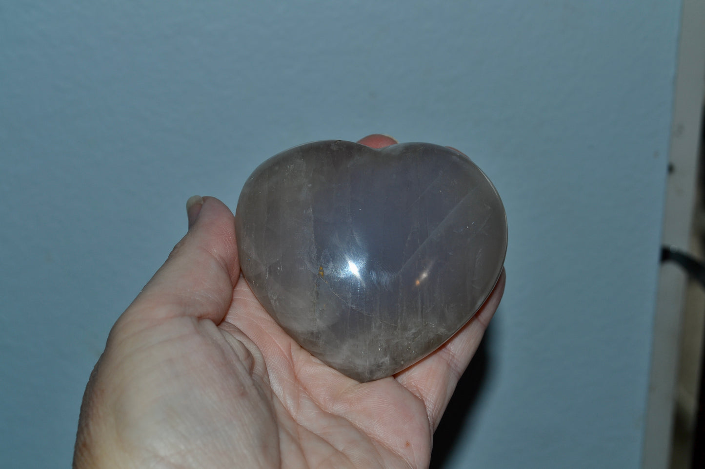 Blue Rose Quartz Heart