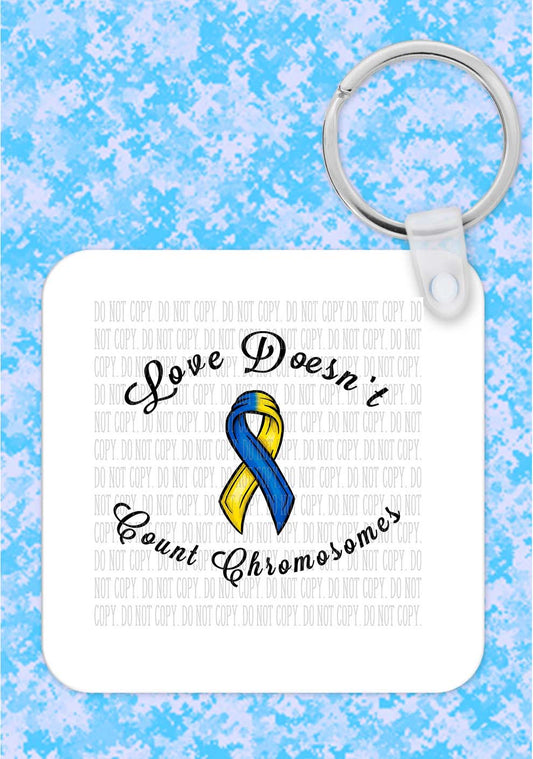 Love Doesn't Count Chromosomes keychain