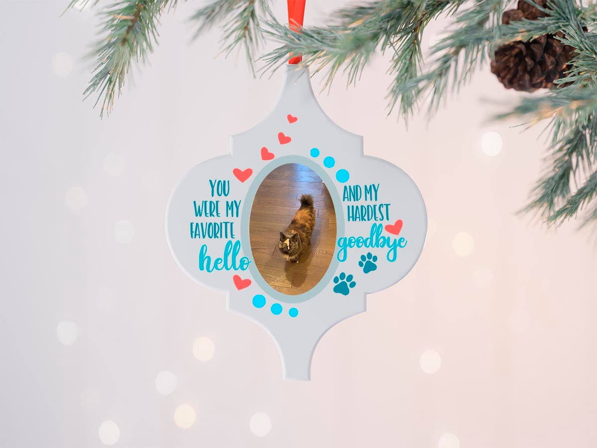 Custom pet memorial ornament